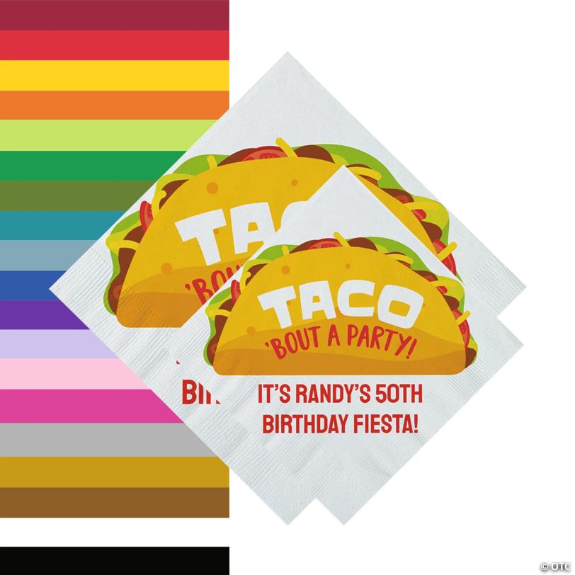 Bulk 50 Ct. Personalized Taco Bout Napkins