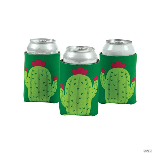 Cactus Shaped Can Sleeves - 12 Pc.