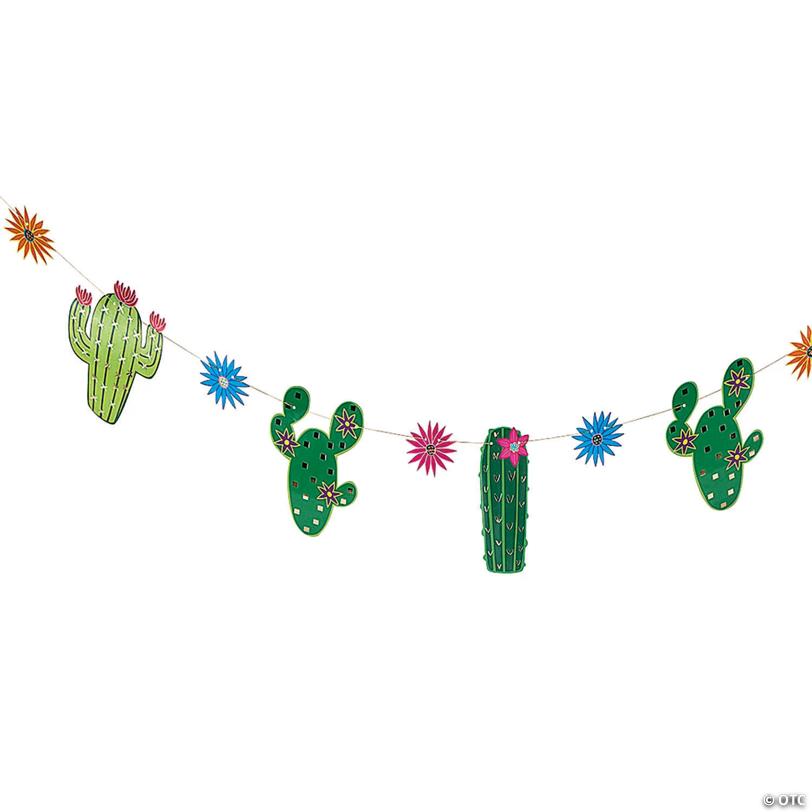 Fiesta Cactus Flower Garland