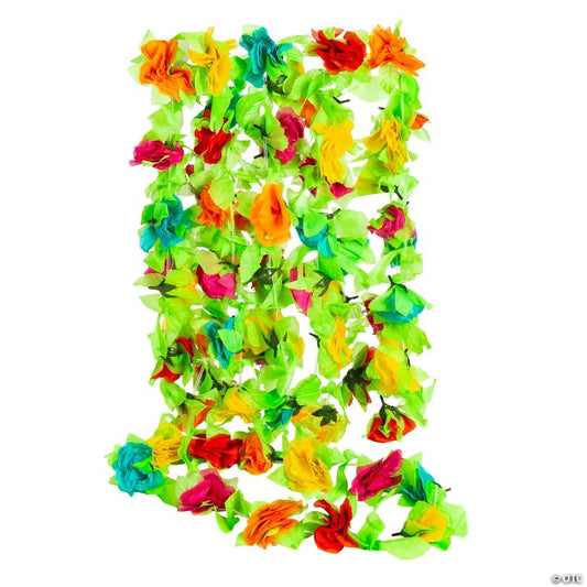 Fiesta Flower Polyester Leis - 6 Pc.
