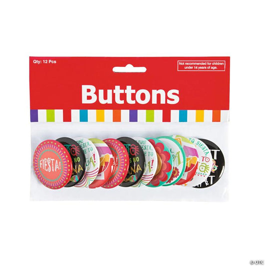 Fiesta Mini Buttons - 24 Pc.