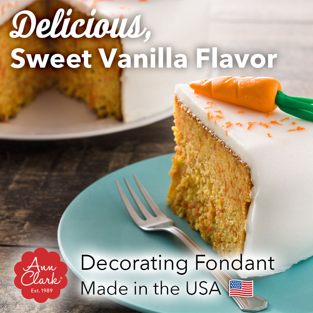 Bright White Fondant, Vanilla Flavor, 32 oz