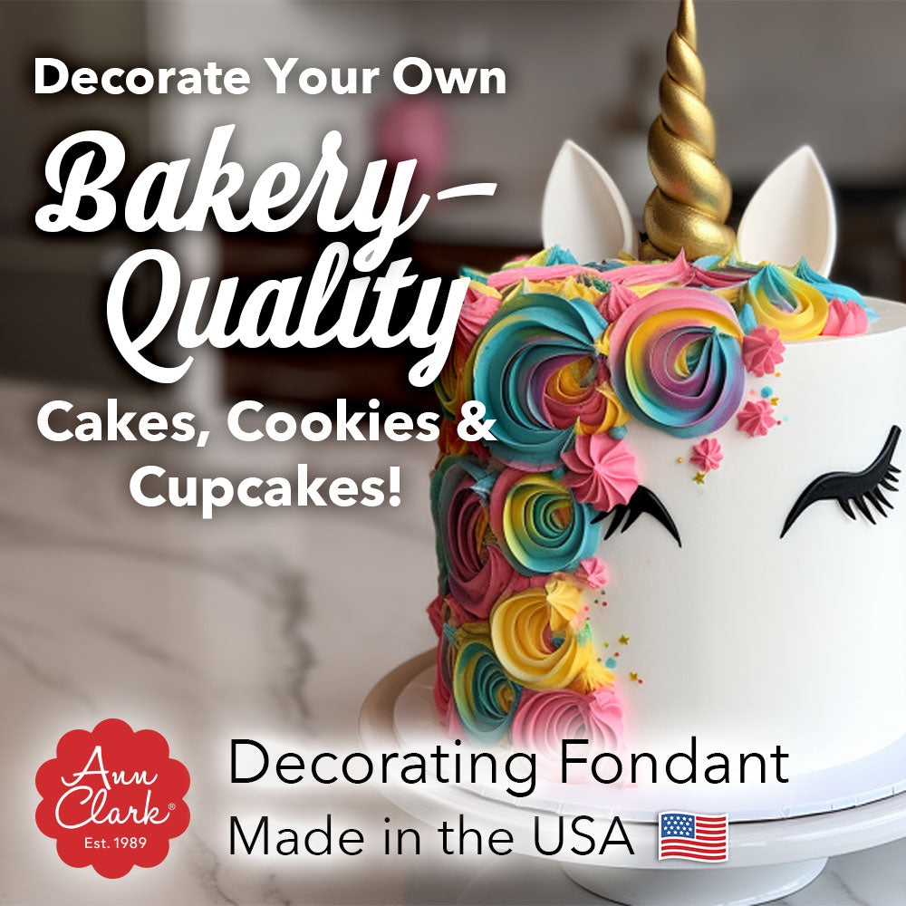 Bright White Fondant, Vanilla Flavor, 32 oz