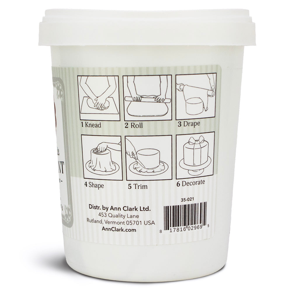 Bright White Fondant, Vanilla Flavor, 32 oz