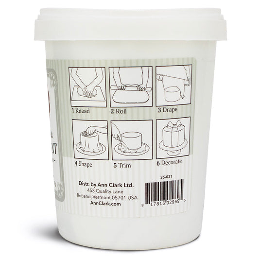 Bright White Fondant, Vanilla Flavor, 32 oz