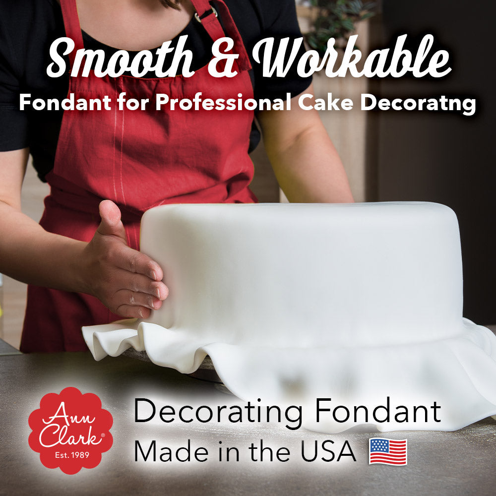 Bright White Fondant, Vanilla Flavor, 32 oz