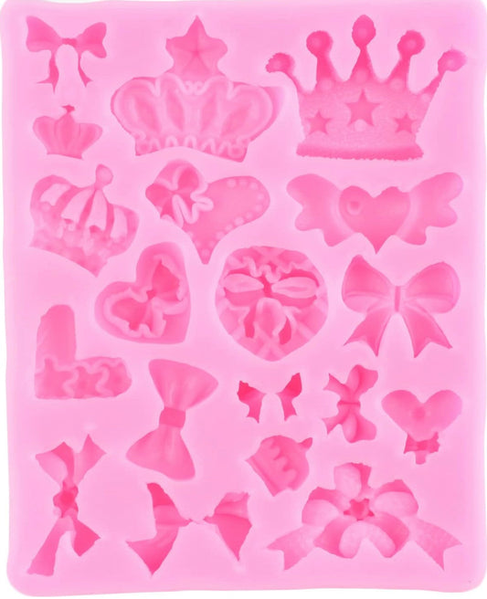 Crowns and bows mold | Party Decoration®