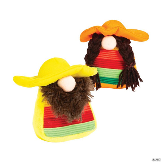 Mini Fiesta Stuffed Gnomes - 12 Pc.