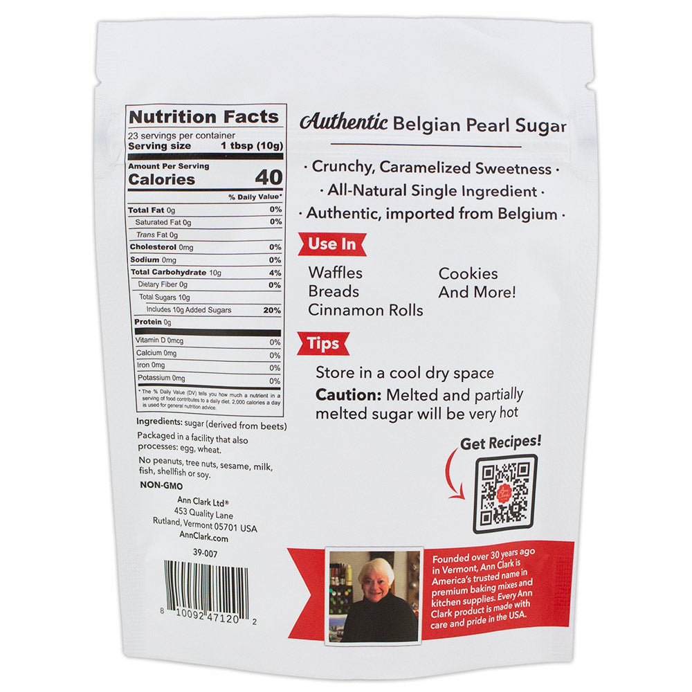 Authentic Belgian Pearl Sugar, 8 oz.