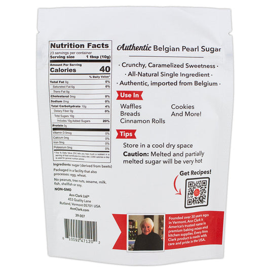 Authentic Belgian Pearl Sugar, 8 oz.