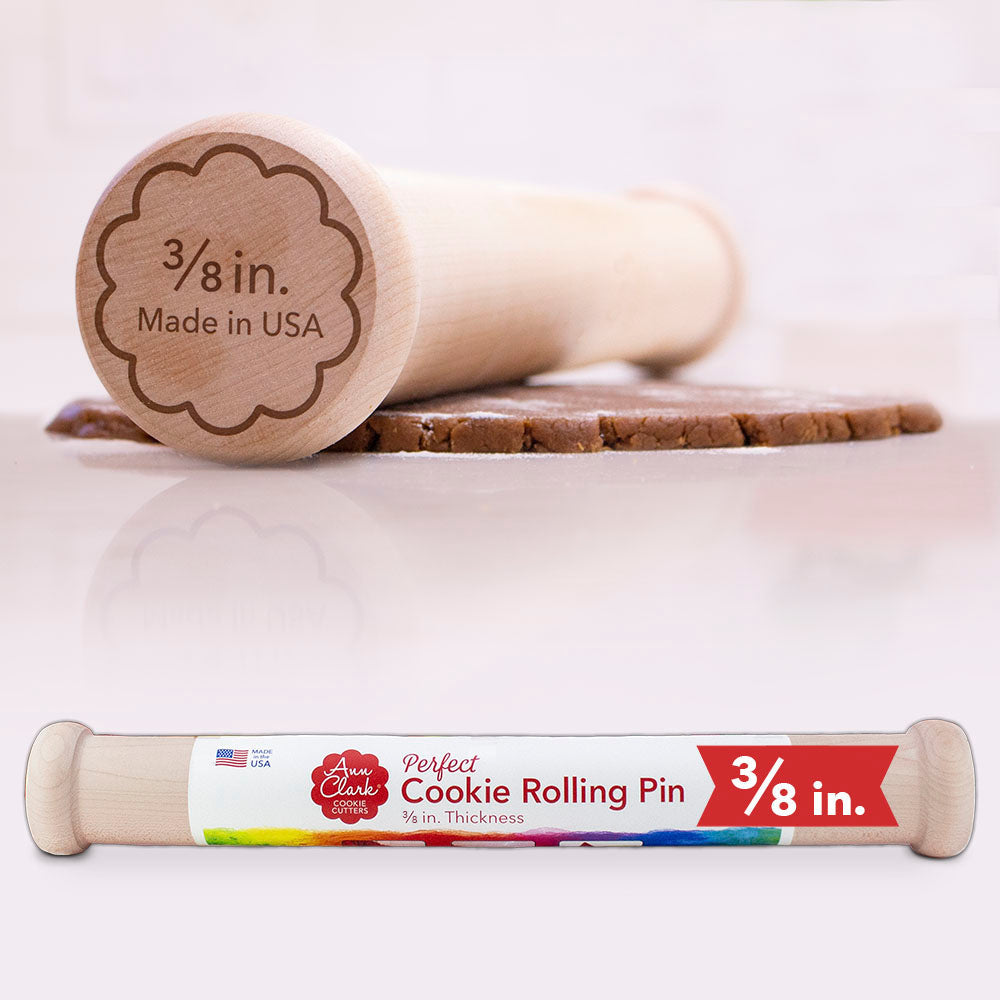 Perfect Cookie Rolling Pin 3/8-in. Depth for Even Thicker Cookies
