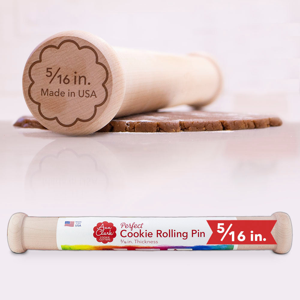 Perfect Cookie Rolling Pin 5/16-in. Depth for Thicker Cookies