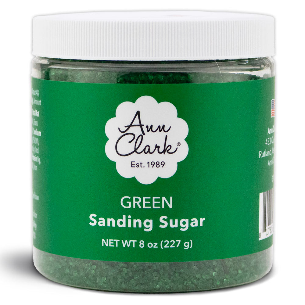 Green Sanding Sugar, 8 oz