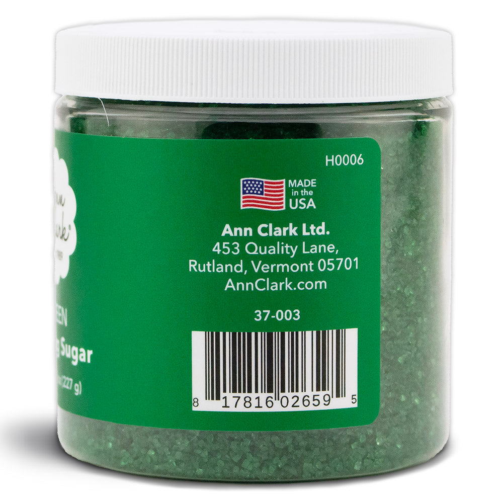 Green Sanding Sugar, 8 oz