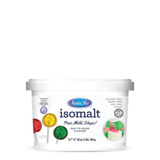 Satin Ice Isomalt Crystals - 1 lb sets crystal clear