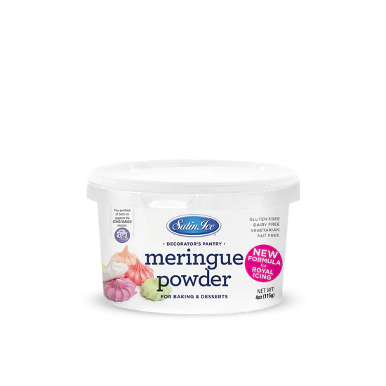 Satin Ice Meringue Powder - New Formula for Royal Icing 4 oz