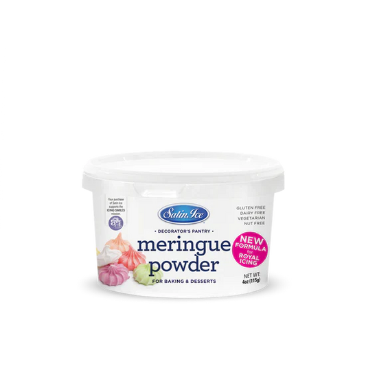 Satin Ice Meringue Powder - New Formula for Royal Icing 4 oz