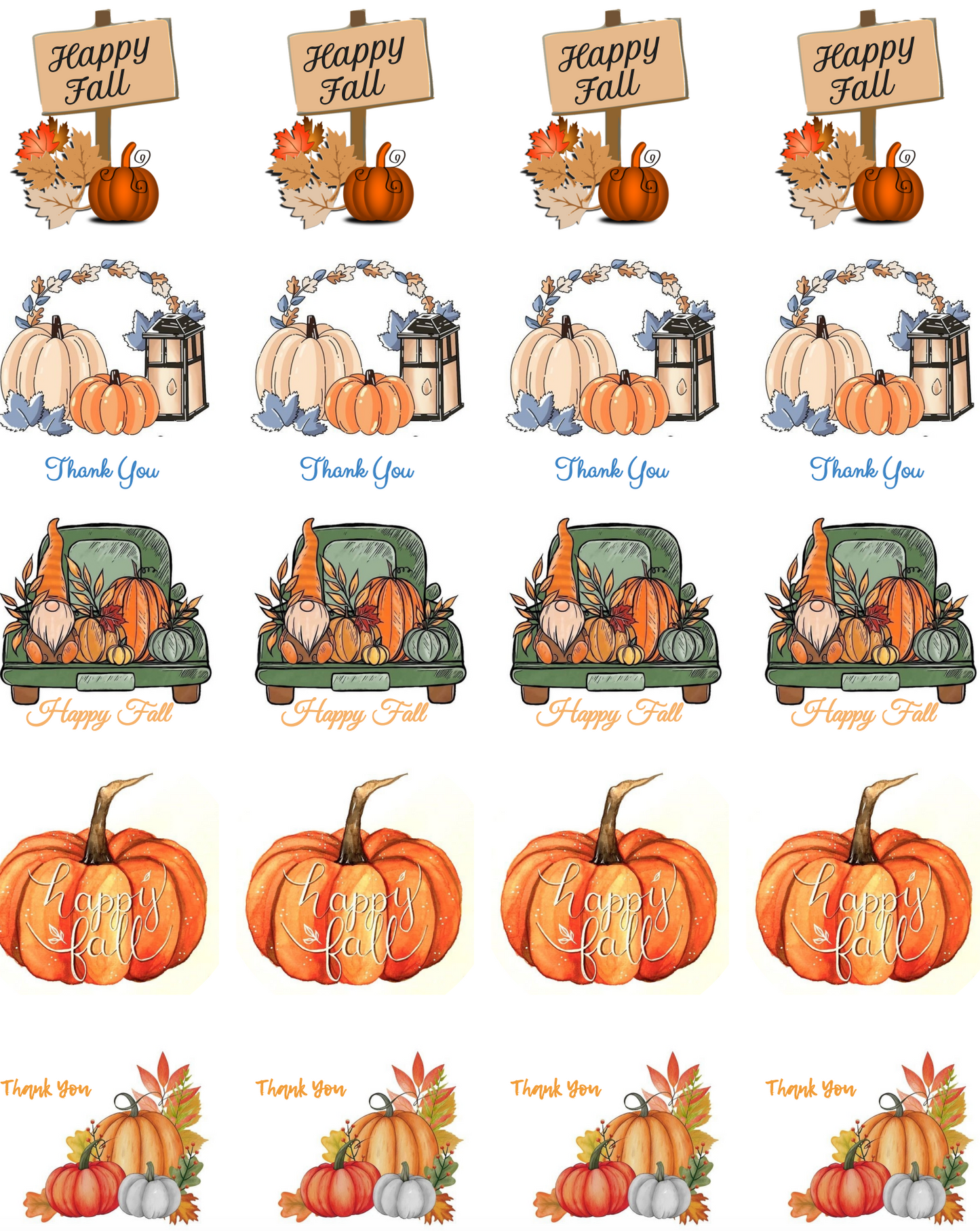 Fall 2" Sticker Label Sheet | Party Decoration®