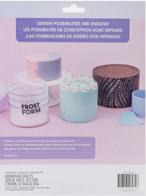 Frost Form - Starter + Kit Starter Kit - 8" inch, 7 Piece Set for Perfect Cake Decorating Kit