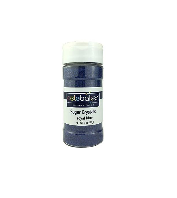 Celebakes Royal Blue Sugar Crystals, 4 oz.