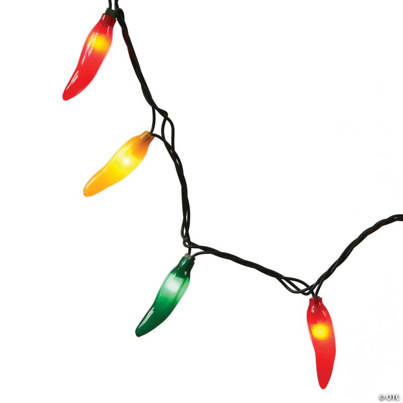 Vickerman Red Chili Pepper Bunch String Lights