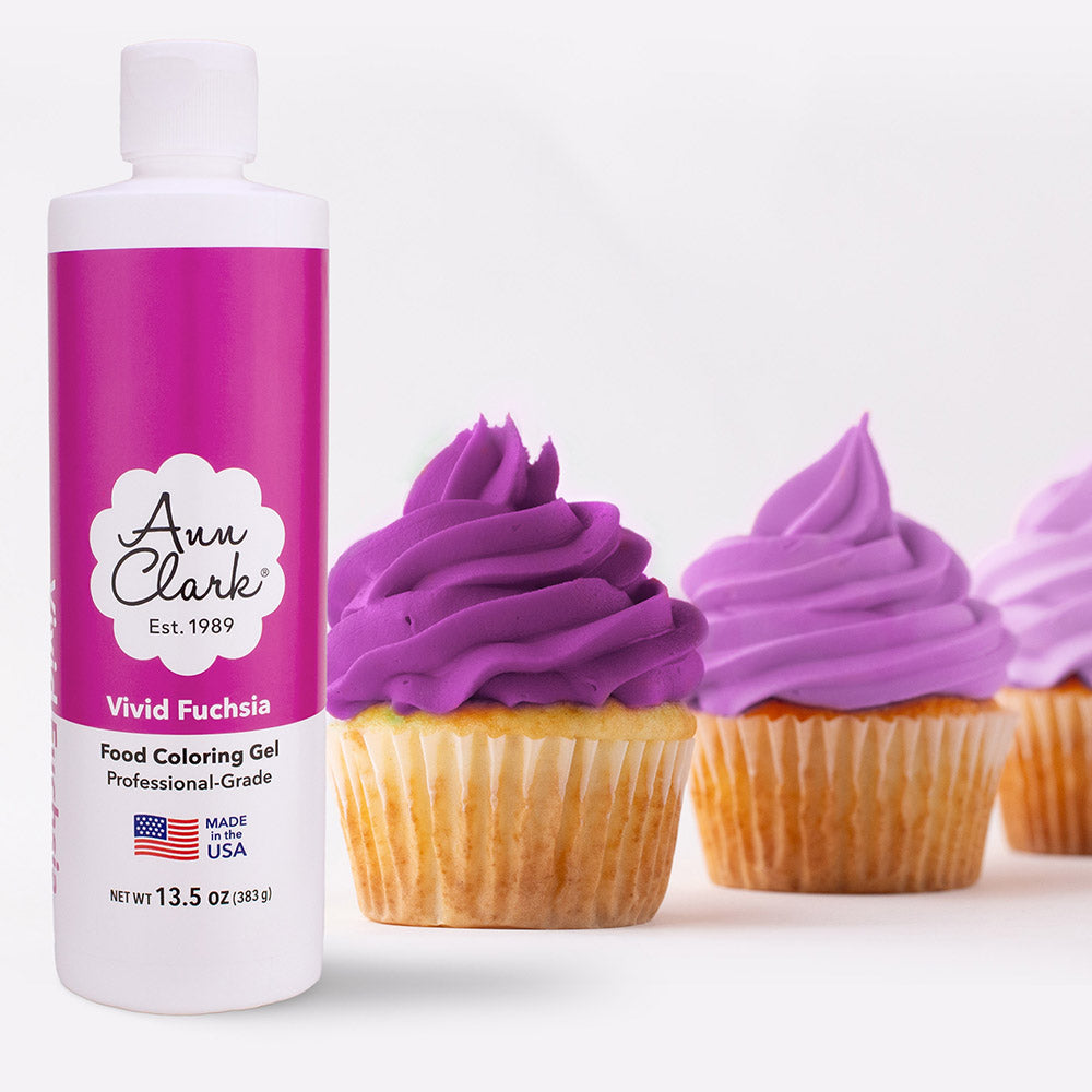 Vivid Fuchsia Food Coloring Gel, Extra Large 13.5 oz. Bottle
