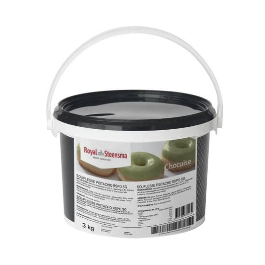 ROYAL STEENSMA SOUPLESSE PISTACHIO - coating, filling or glaze. 6.6 pound bucket container