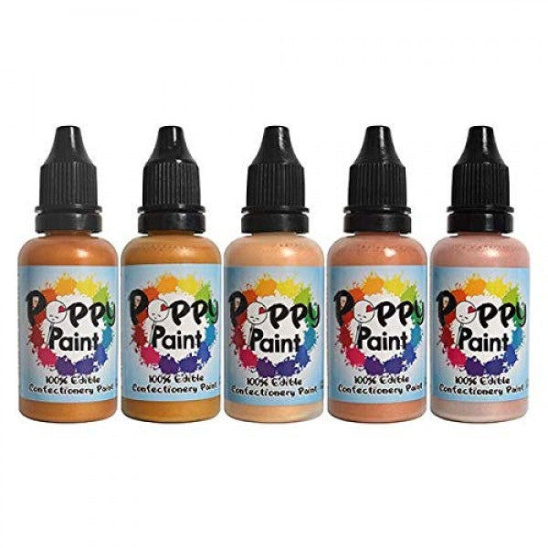 Poppy Paints Pearlescent Edible Cake Paint - 30 ml (1 fl oz) Select Your Color