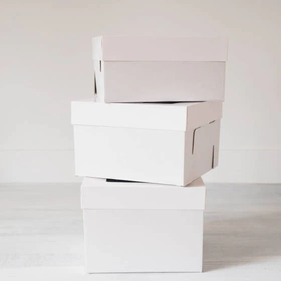 14 x 14 x 12" White Bakery Boxes with Window Pastry Boxes for Tall and Heavy Cakes