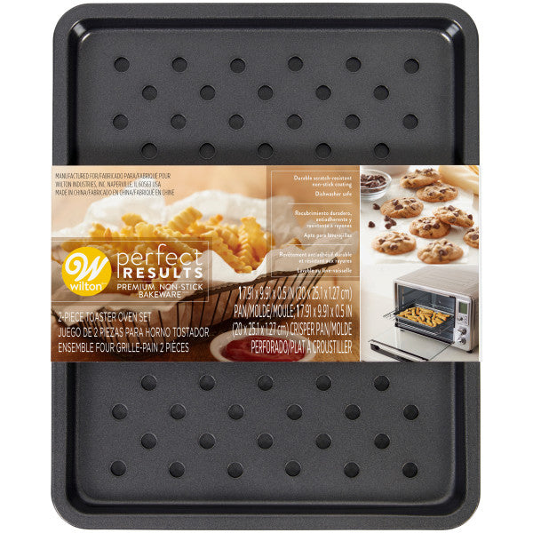 Wilton Perfect Results Sheet Pan and Crisper Toaster Oven Set, 2-Piece