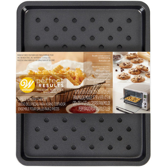 Wilton Perfect Results Sheet Pan and Crisper Toaster Oven Set, 2-Piece