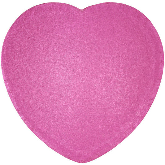 12" Heart Pink Foil Cake Board Drum perfect for Valentines Day
