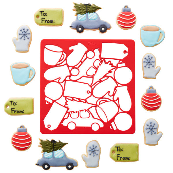 Wilton Christmas Multi-Cookie Cutter Sheet