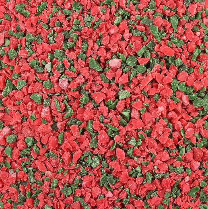 Red and Green Peppermint Crunch Course Flake for bark and brickle 30 lb. box