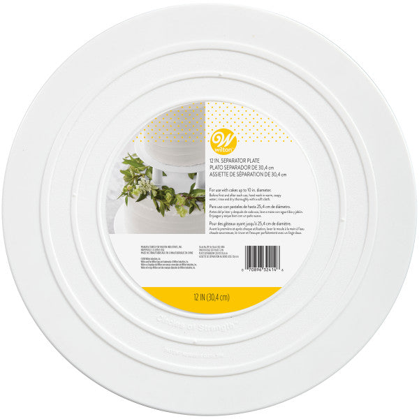Wilton Smooth Edge Separator Plate for Cakes, 10-Inch