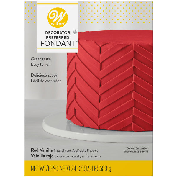 Wilton Decorator Preferred Red Fondant, 24 oz. Fondant Icing