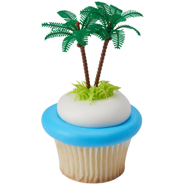 Palm Trees Cupcake Cake Decorating 6 set