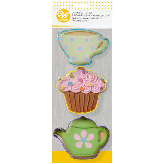 Wilton Tea Party Cookie Cutter Set, 3-Piece