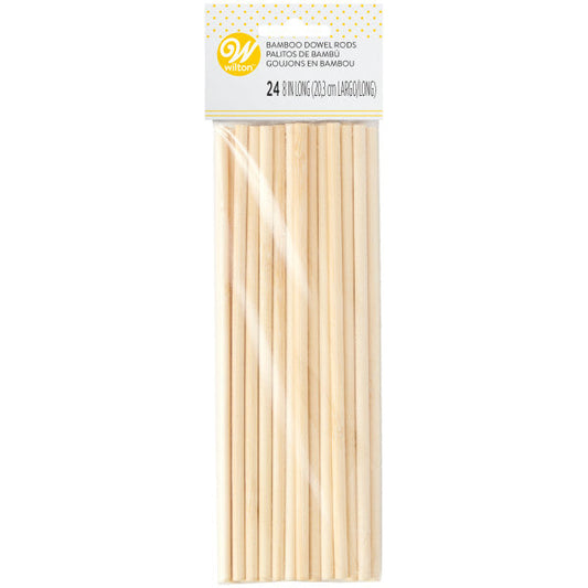 Wilton Bamboo Dowel Rods, 8 Inch