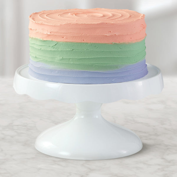 Wilton 2-in-1 Pedestal Cake Stand and Serving Plate, 10-Inch Round Stand