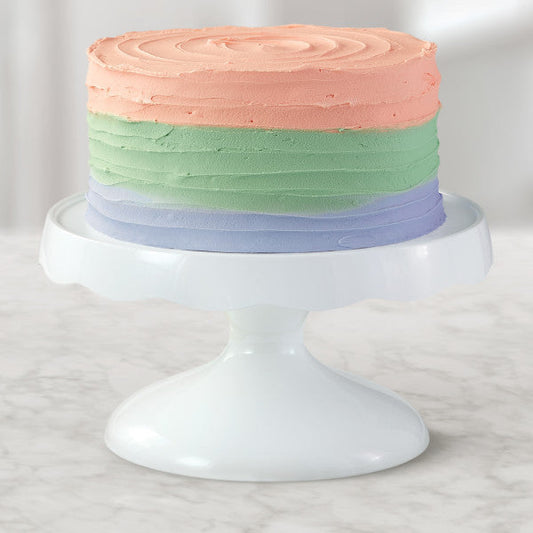 Wilton 2-in-1 Pedestal Cake Stand and Serving Plate, 10-Inch Round Stand