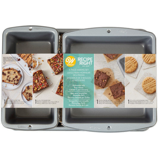 Wilton Recipe Right Non-Stick Baking Set, 4-Piece