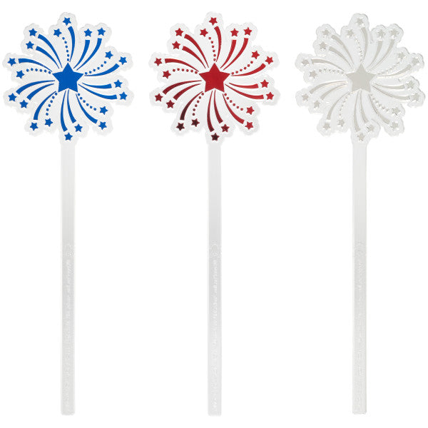 Fireworks Skewer themed Cupcake Cake Decorating pics 36 set