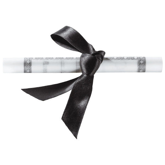 Graduation Diploma with Black Ribbon Layon Cake - 24 toppers